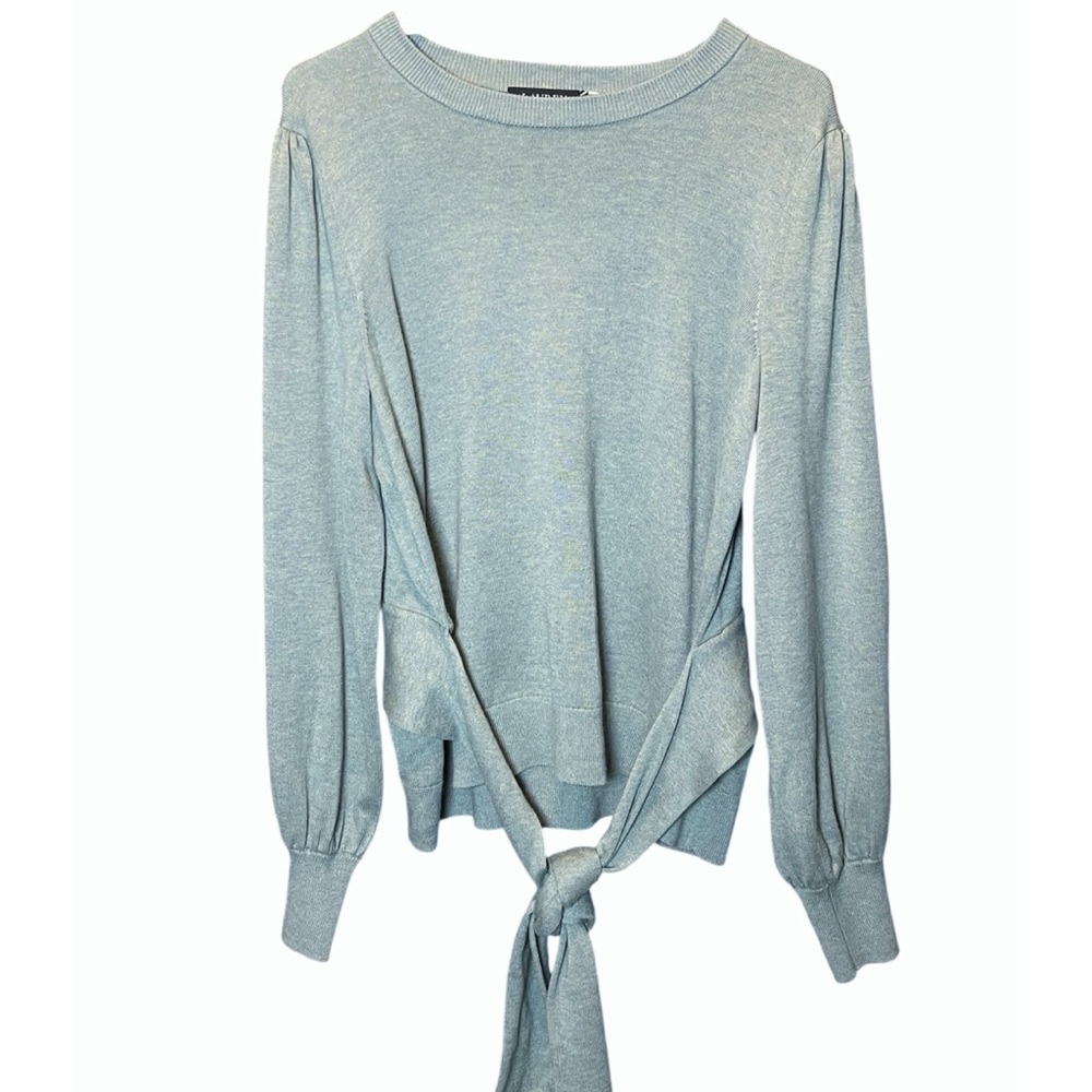 Lauren Ralph Lauren sage green waist tie sweater size XL